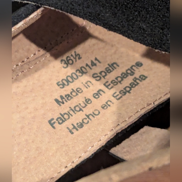 F.P. sz.6.5 (36.5) Cedar Clog Platform Suede - Picture 10 of 14